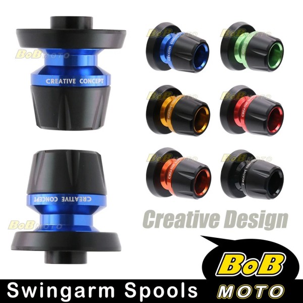 Bobmoto Rear Swingarm Spools Sliders 6mm For Yamaha YZF R1M