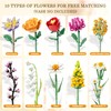 Flowers Bouquet Building Set for Adult, 1070PCS Artificial Plant Icons