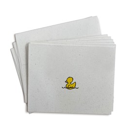 Rubber Ducky Blank Baby Cards - 24 Greeting Cards with Envelopes