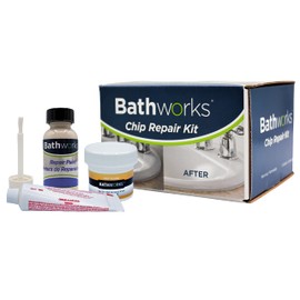 Bathworks Tub And Tile Chip Repair Kit; 4 oz; Bathtubs, Sinks, Tiles, Basins (BISCUIT)