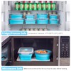 Annaklin 8 Pack Collapsible Food Storage Containers with Lids, Silicone