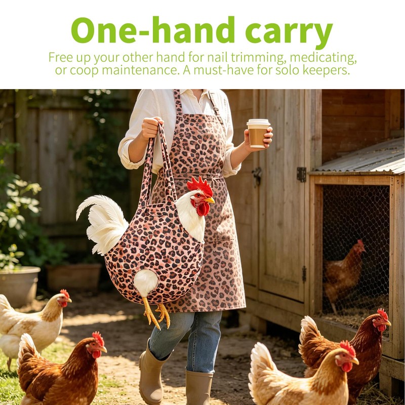 NeoBusy2 Pack Chicken Holder Bag with Leopard Print – Chicken