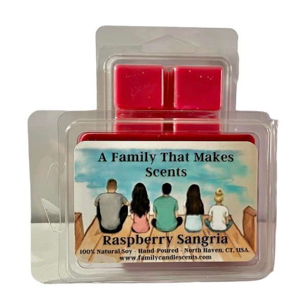 Raspberry Sangria Wax Melts - Strong Scent- Long Lasting -