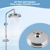 Hibbent 9 Inch Traditional Fixed Large Shower Head Chrome, Solid