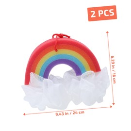 BIUDECO Pcs Home Spa Bath Flowers Bubble Forming Balls Exfoliating Skin Scrubbers Safe Comfortable Bath Wipes