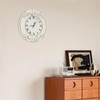 Eapmic European Style Resin Wall Clock, Retro Silent Clock with