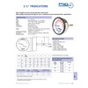 PIC Gauges TRI-RC-254R1.75-D Commercial Tridicator, Black Steel Case, Bronze Internals,