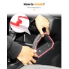 Hoolcar Center Console Dash Board Trim & Grab Handle Decor