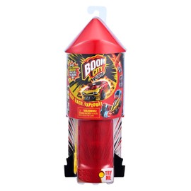 Boom City Racers Vehículo de Juguete Lanzador y Accesorios