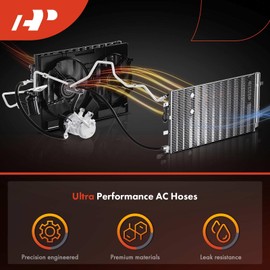 A-Premium A/C Discharge Line Hose Assembly Compatible with Jeep Grand Cherokee Limited 2002-2004 V8 4.7L, Compressor to Condenser