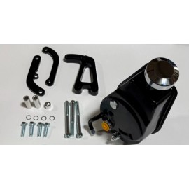 Gearhead Enterprises SBC Chevy BLACK Saginaw Power Steering Pump Aluminum Bracket