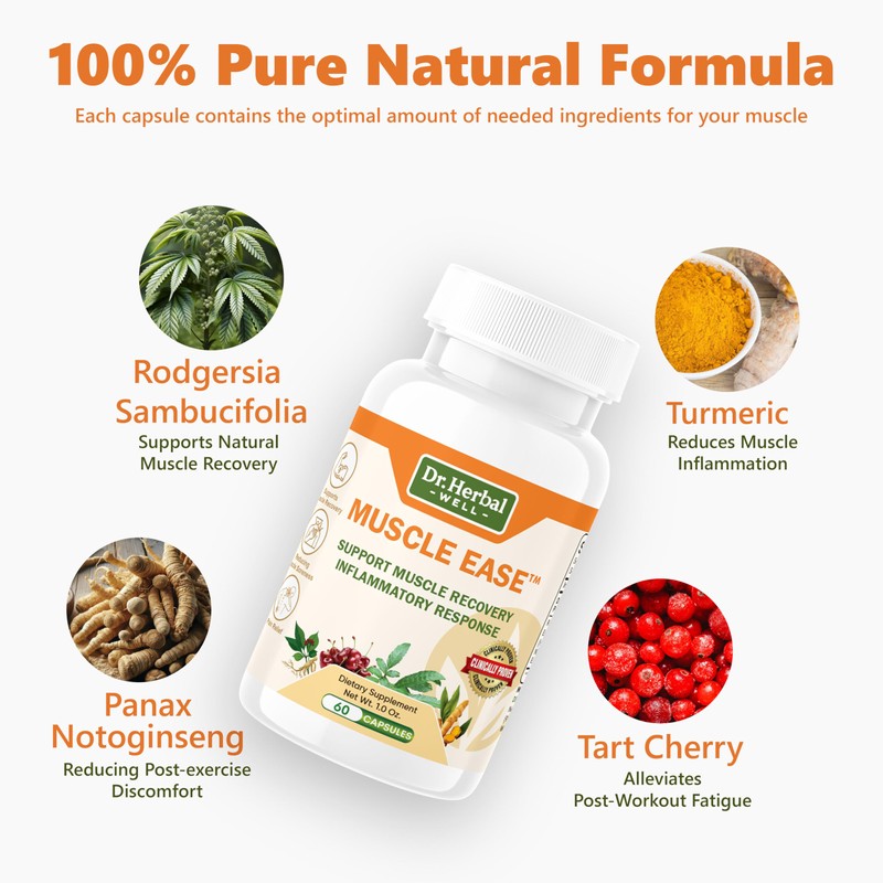DR.HERBAL WELL Muscle Ease - Joint, Muscle & Nerve Support