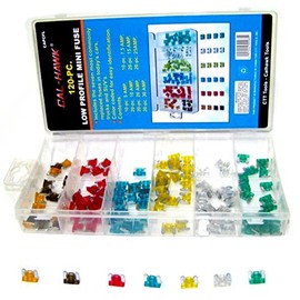 120 Pc Low Profile Mini Car Fuse Auto Trucks S.u.v`s Ctt