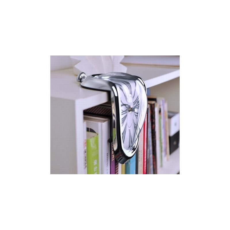 Leverde Dali Soft Clock, Interior Clock, 90°, Crooked, Art Clock,