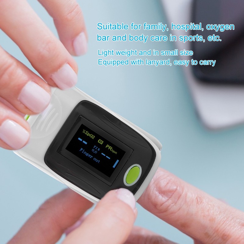 Fingertip Pulse Oximeter Blood Oxygen Saturation Pulse Rate Monitor Detector