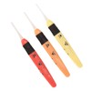 3 Pcs Lighted Crochet Hooks Set 2.5mm 3.0mm 3.5mm Lightweight
