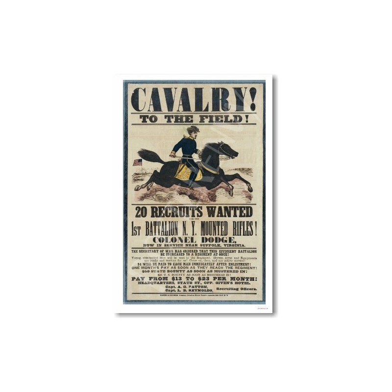 Civil War: Recruiting Poster - Reproduction Classroom Poster