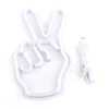 Neon Sign Light Innovative Victory Gesture Decorative Lamp USB Powered