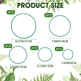 Hpmjz 15 Pcs Fish Feeding Rings Set Aquarium Floating Plant Corral Round Fish Feeder Ring 5 Sizes of Aquarium Floating Plant Ring Fishes Tank Accessories for Intercepts Floatings Plants Betta