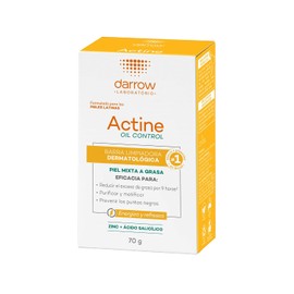 DARROW, Actine Oil Control Barra Limpiadora Dermatológica, Para Piel Mixta a Grasa, 70 g