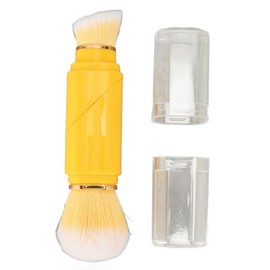 Brocha de Maquillaje ZJchao de Doble Punta, Cepillo de Maquillaje de Base de Doble Extremo Giratorio de Peloy Esponjoso 360 Grados Mini Brocha de Maqu