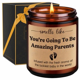 GSPY Candles, New Parents Gifts - New Mom Gifts, New Dad Gifts, Mom & Dad Gifts for New Parents - Funny Pregnancy, Mothers Day, Gender Reveal Gifts for Parents to be, First Time Dad, Mom to be