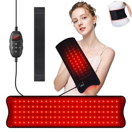 Red Light Belt, Near-Infrared Light Glove, Two Usage Modes for Hand, Legs, Waist, Shoulders, 660 nm and 850 nm Red Light Wrap with 6 Timer Settings, 5 Brightness, 3 Modes and Elastic Bandage
