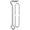 Hardware Essentials 851931 Hook Latch with Staples Zinc 6"