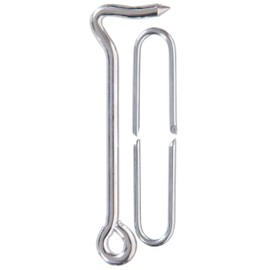 Hardware Essentials 851931 Hook Latch with Staples Zinc 6"