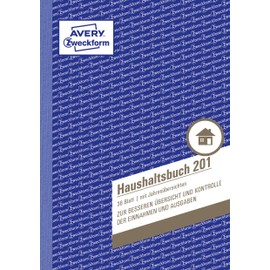 Avery Zweckform 201 Accounts Book (Standard A5 Year to View 36 Sheets – White