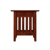 AFI Mission Solid Wood End Table with Built in Device