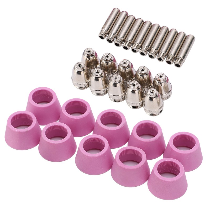 Plasma Cutting Torch Consumables Kit Electrode Contact Tip Ceramics Nozzle
