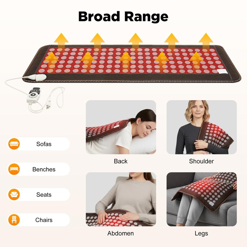 Far Infrared Heating Pad for Back Biomat Infrared Mat Full