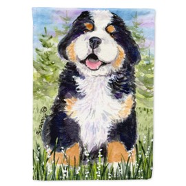 Caroline's Treasures SS8750GF Bernese Mountain Dog Garden Flag Mailbox Flag Decorative Yard Flag Banner Outside Patio Artwork Yard Flower Beds, Garden Size, Multicolor