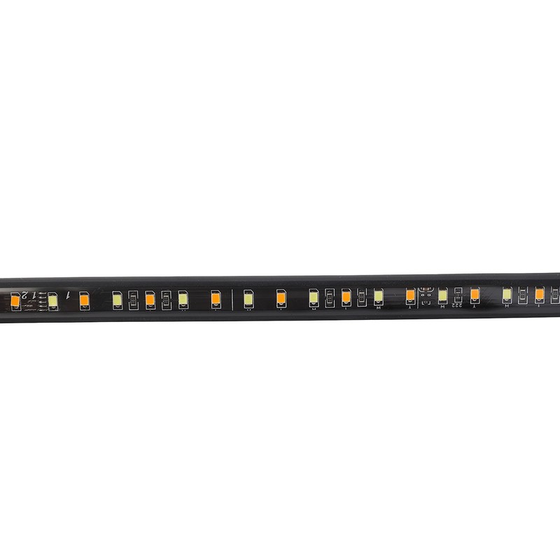 2pcs Running Board LED Lights 800LM White Amber 12V to