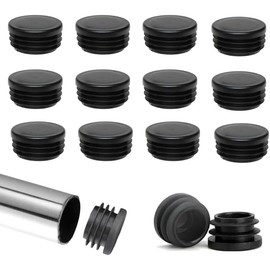 PacuM 40 Pcs Round Plastic End Caps 22 mm Pipe Plugs Furniture Leg Pipe Insert Dining Chair Leg Foor Protectors for Metal Legs Fences Glide Protection from Chair Legs and Furniture