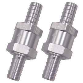Wolfride 2PCS 10mm Fuel Line Check Valve 3/8 Inch Fuel One Way Check Valve