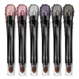 【Hot】LUXAZA 6PCS / 10PCS Eyeshadow Stick,Shimmer And Matte Brown Metallic Cream Eyeshadow Pencil Crayon with Smudge-proof & Waterproof, Eye Brightener Stick Cream Eyeshadow Stick Set Makeup Cosmetic:_shimmer - pink purple