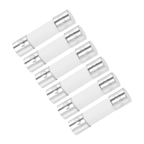 uxcell Ceramic Cartridge Fuse Nickel Plated Brass End Cap Quick