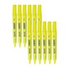 DOLLAR Neon HL5 Highlighter Pens, YELLOW, Pack of 12, Chisel