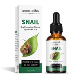 Hyaluronic Acid Face Serum, Snail Face Serum Hydrating & Moisturizer, Smooth Skin Facial Serum, Facial Serum For All Skin Types, Even Sensitive, For Dull, Tired Skin, 30mL