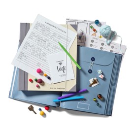 Savor|2025 Updated Edition Family Emergency Binder ™ | Custom Dyed Cloth Expanding File Folder for Important Papers, Babysitter Binder, Birth Certificates, Social Security Cards, Passports, Photos