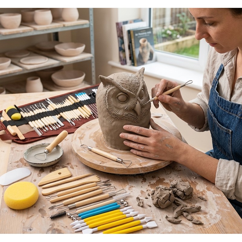 Clay Sculpting Tool Kit – Pottery Carving, Modeling & DIY