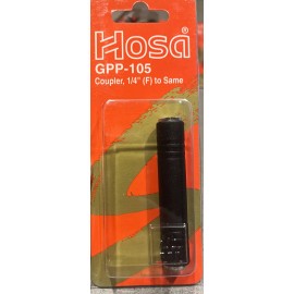 Hosa GPP-105 Coupler 1/4 in TRS to same