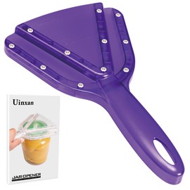 Uinxan Jar Opener for Weak Hand & Seniors with Arthritis,Easy Twist Off Bottle Caps,Patent | Unique Kitchen Gadgets, Christmas Gifts for Elderly/Women/Men (Purple)