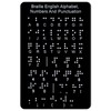 Braille Alphabet Board with Raised Dots, Numbers & Punctuation Learning