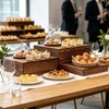 Arttown 6-Pack Buffet Risers and Stands for Food Display Wood