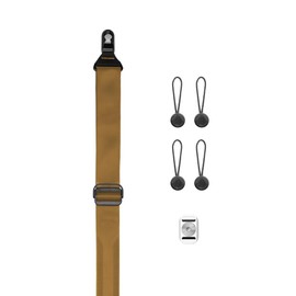 Peak Design - Correa para cámara, coyote, Slide Lite, nailon, estilo moderno, anclajes V4, Coyote, 145 cm