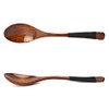 Set of 4 Wooden Spoons, Soup Spoons, Long Handle, Coffee,