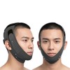 Shop Up Men's V-Line Tape Face Jaw Lifting Band, Black,